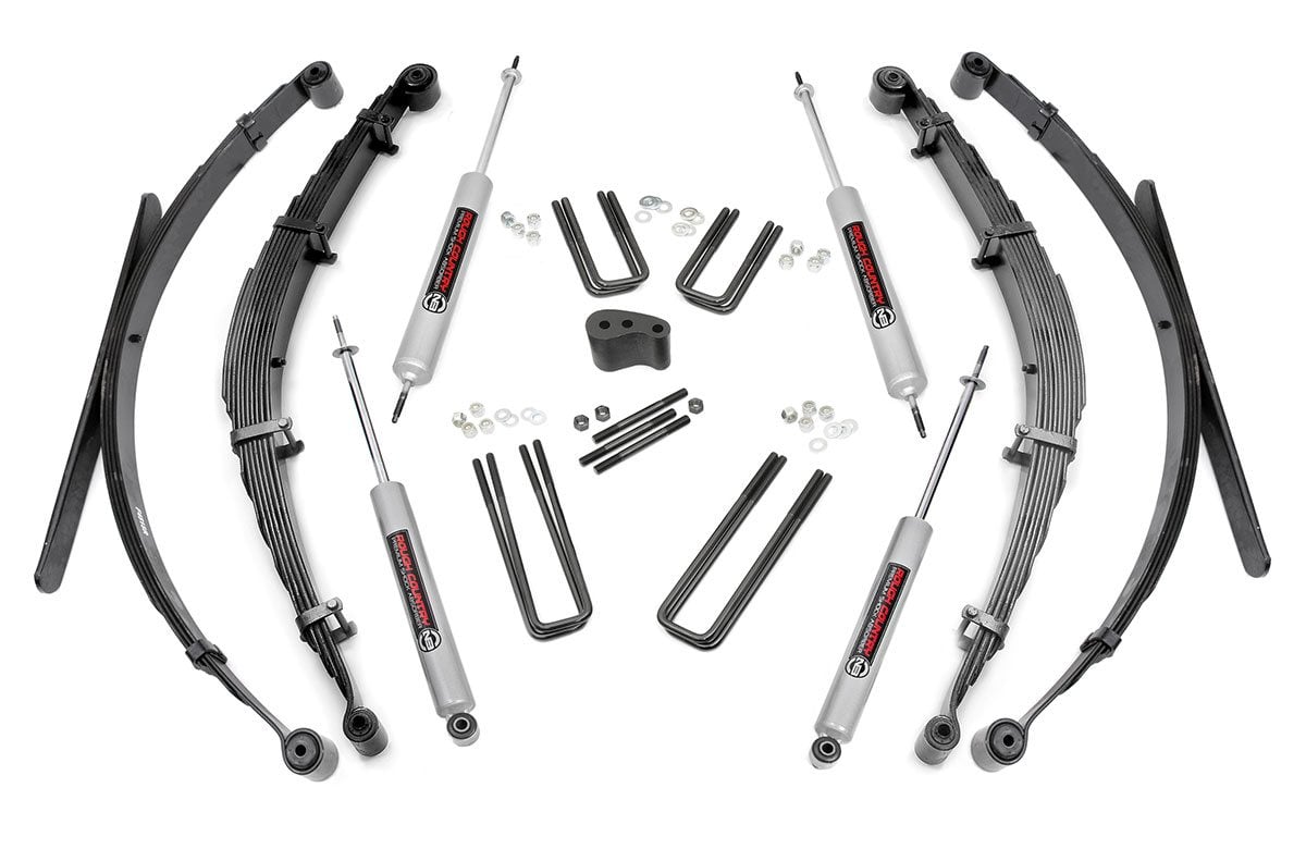 Ford F-250 Suspension Lift Kit - Rear - Rough Country - 4 Inch, Rear Springs - '77-'79